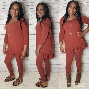 Bottom Ruffle Set (DK Rust - Regular & Plus)