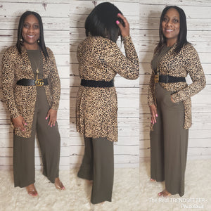 The Long Sleeve Essential Jumper (DK Olive- Regular & Plus Size)