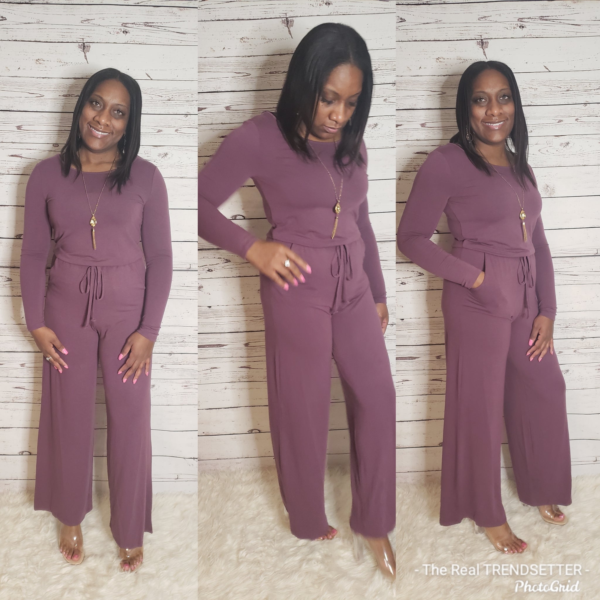 The Long Sleeve Essential Jumper (Eggplant- Regular & Plus Size)