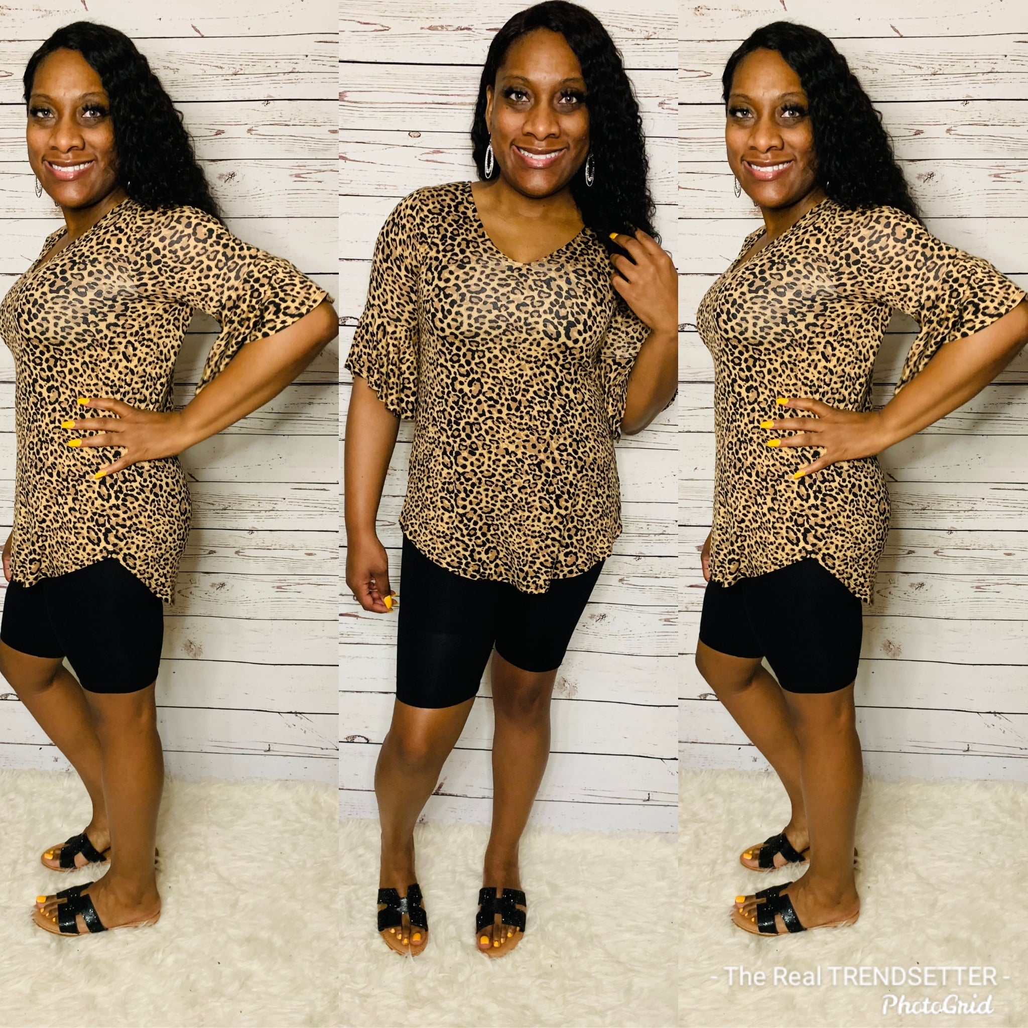 Leopard Bell Sleeve Set (Regular & Plus)