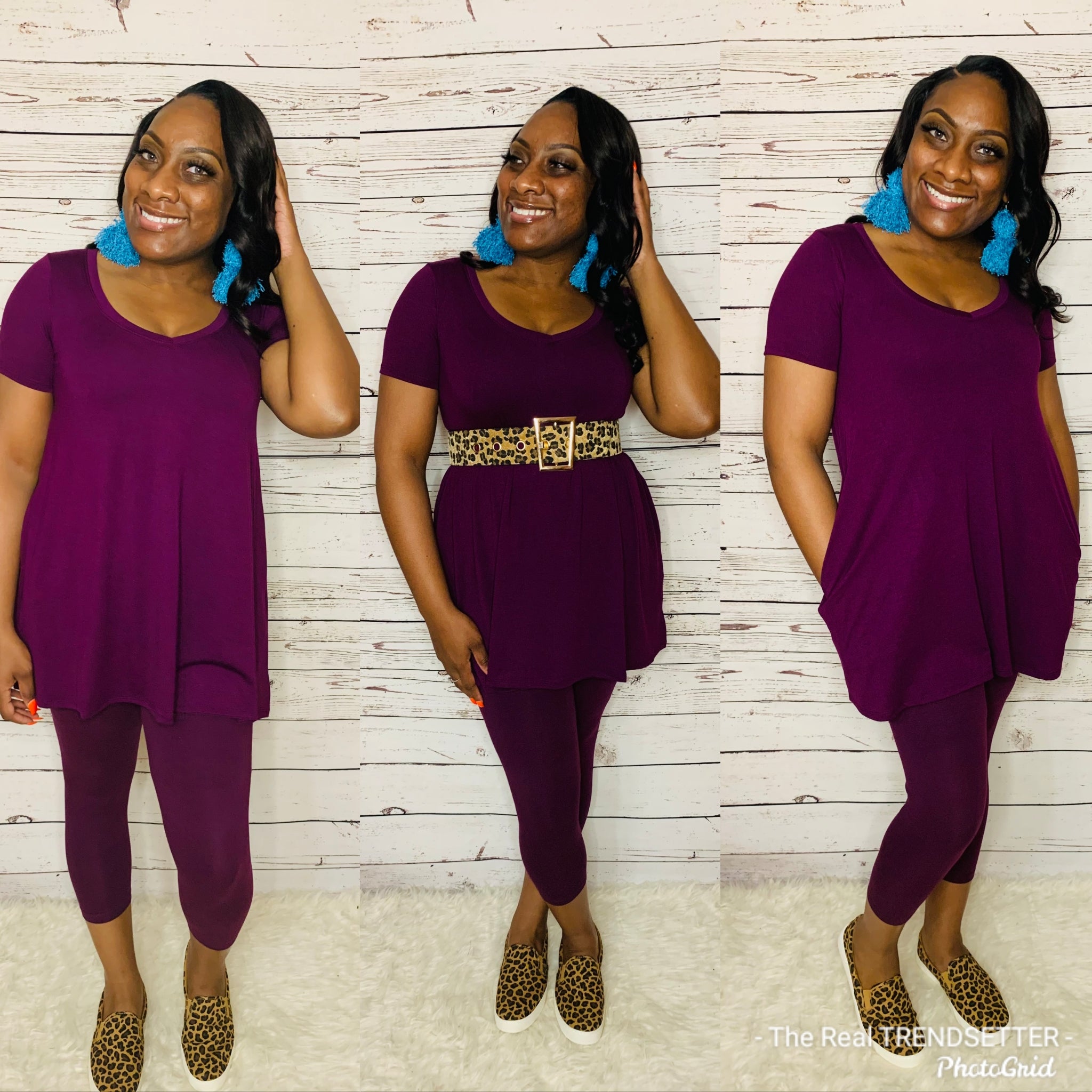 The Rich Auntie Set (DK Plum)