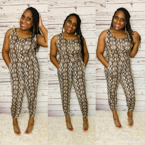 Feeling Myself Jumper (Brown Snakeskin)