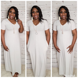 The All Purpose Dress (Bone- Regular & Plus *Do not size down*)