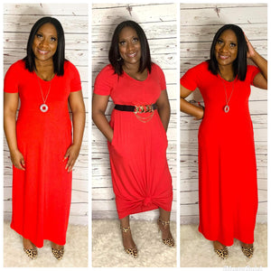 The All Purpose Dress (Red- Regular & Plus *Do not size down*)