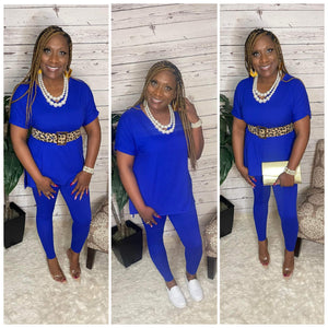 On The Go Set (Bright Blue- Regular & Plus Size)