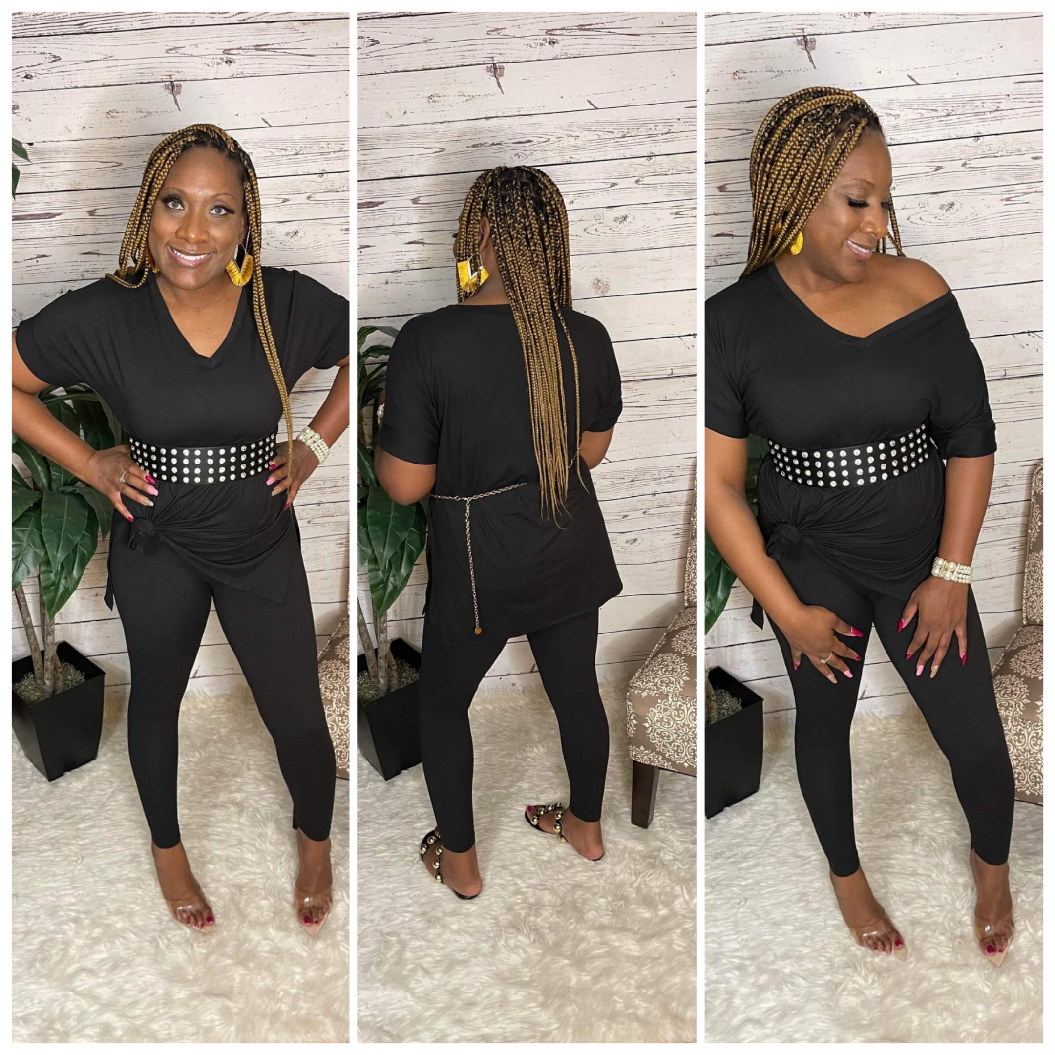 On The Go Set (Black - Regular & Plus Size)